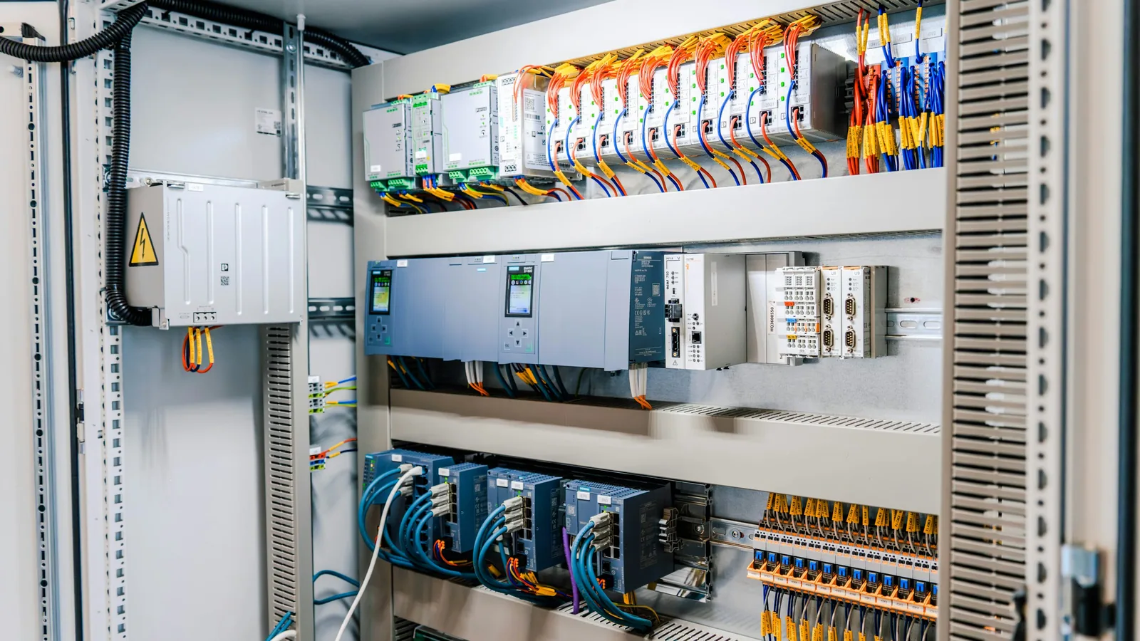 Industrial electrical control panel for an active vs passive harmonic filter assessment in Saudi Arabia