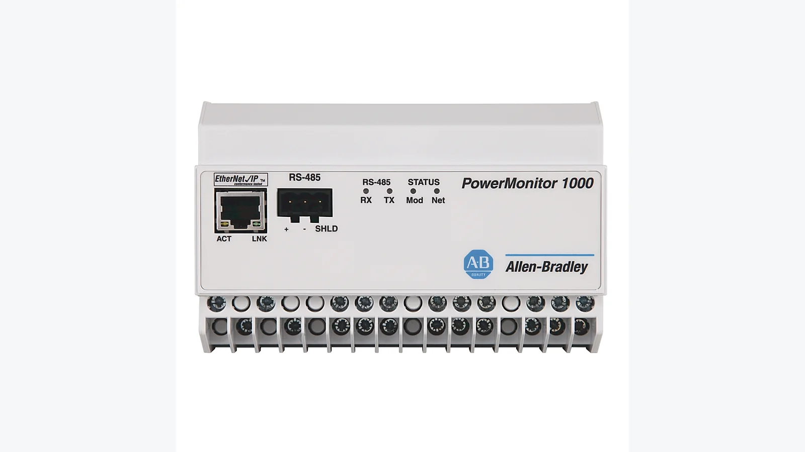 Allen-Bradley PowerMonitor energy monitoring device fitted on the door of an APFC panel built in Dammam