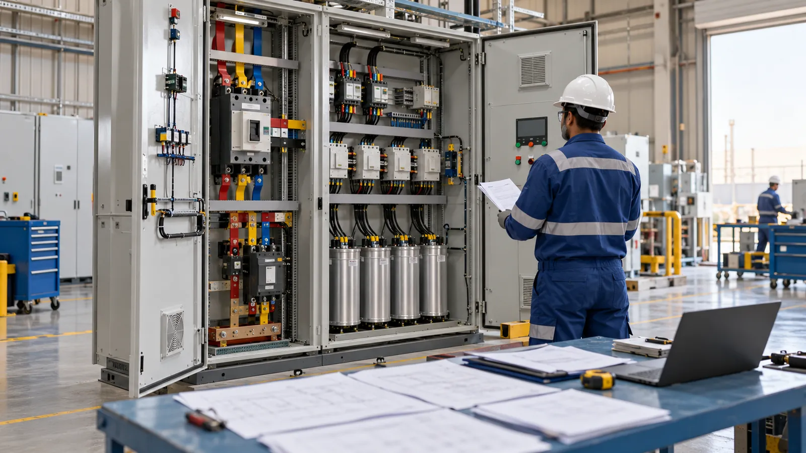 PFC supplier approvals and quality documents for an APFC panel in Saudi Arabia