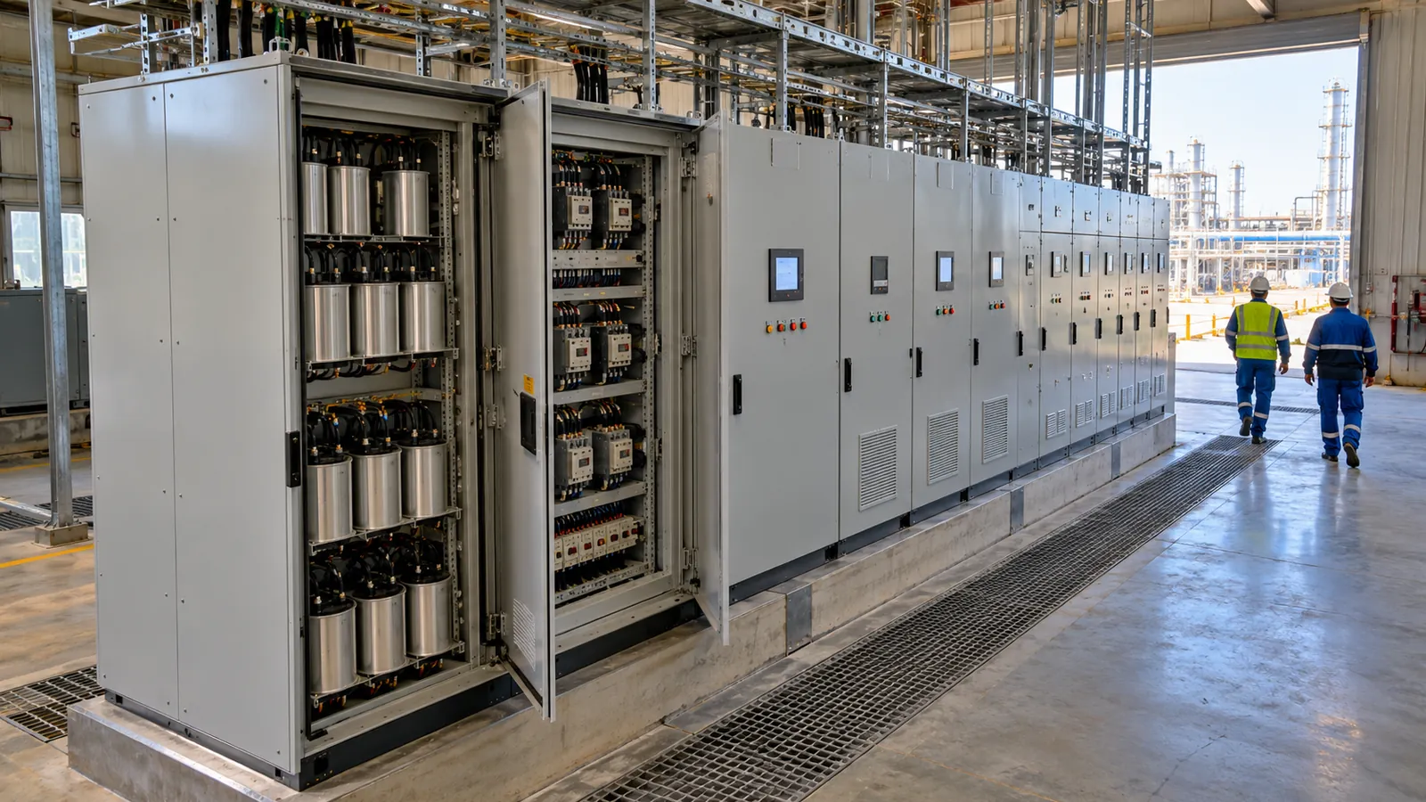 Detuned capacitor panel for a cement plant motor load in Saudi Arabia