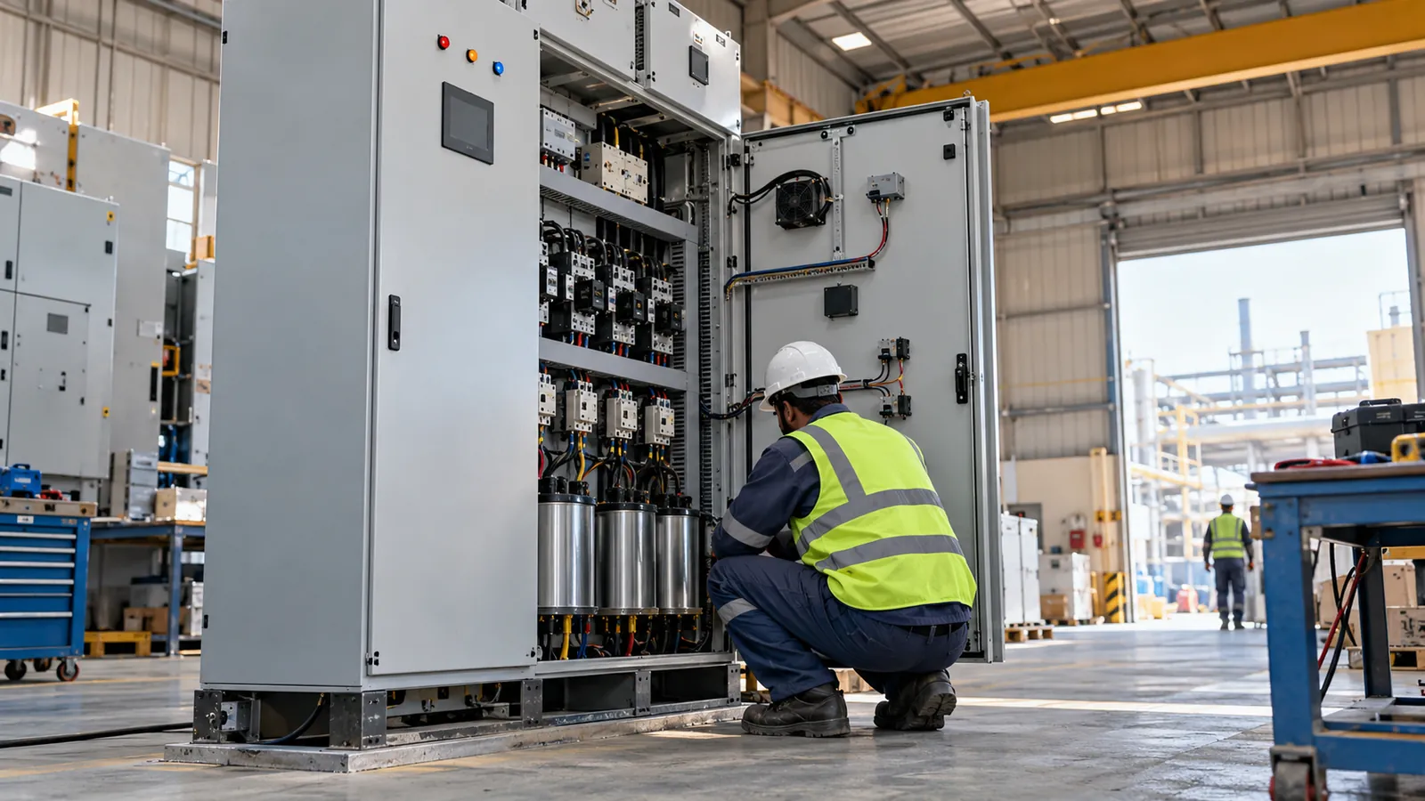 Power factor correction panel built and tested in Dammam, Eastern Province