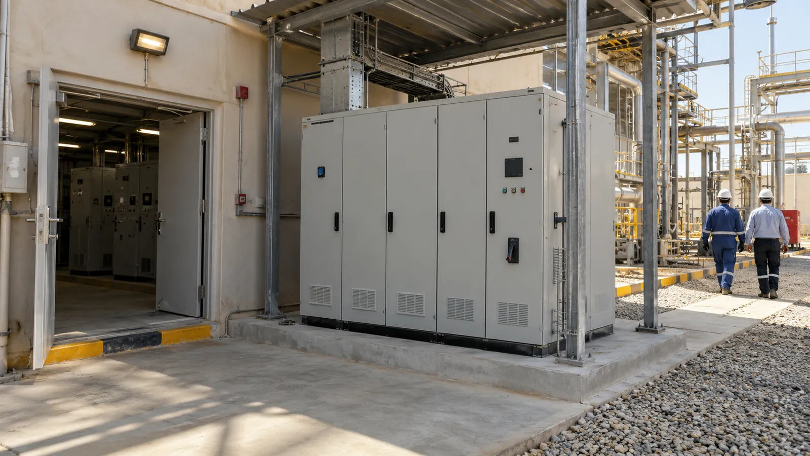 Electricity bill and APFC panel together, showing how power factor correction ROI payback is calculated in Saudi Arabia