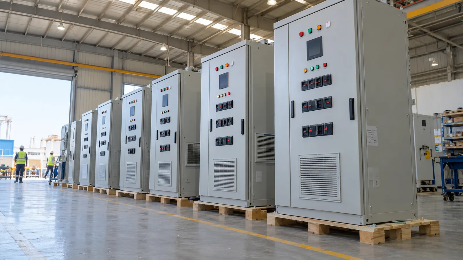 Power factor correction panels built for industrial plants in Saudi Arabia
