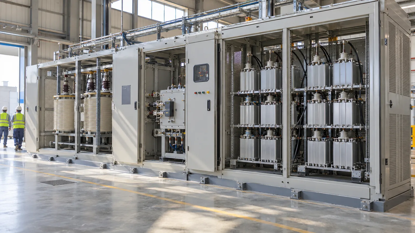 Metal-enclosed MV capacitor bank for reactive power compensation at an industrial substation in Saudi Arabia