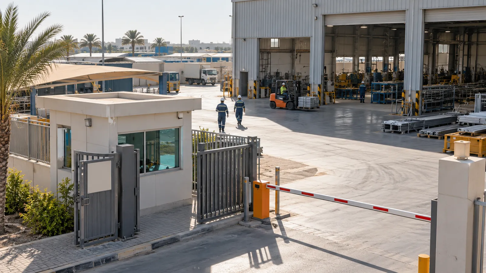 Entrance to the Saudi Power Factor Company office on King Abdulaziz Street in Dammam